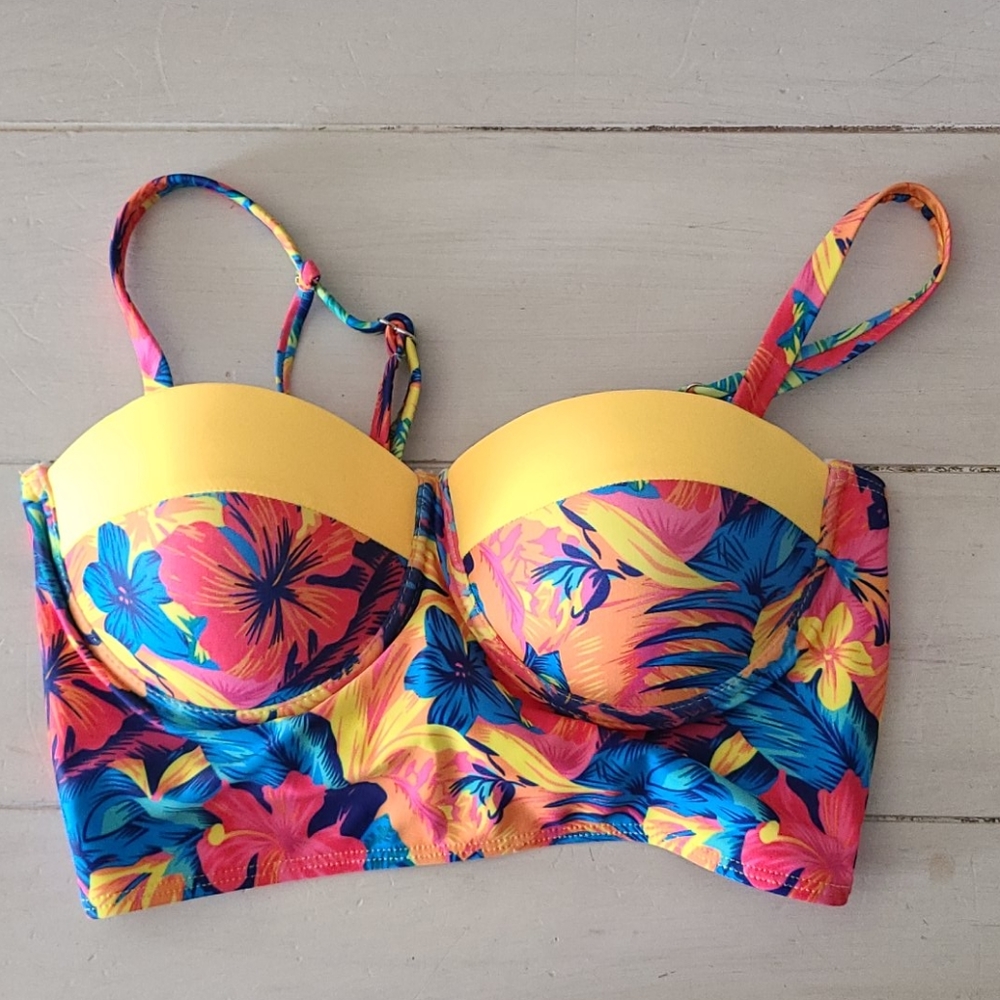 Tropical swim top